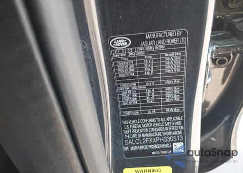 2023 Land Rover Discovery Sport Se R-Dynamic from USA, damaged, VIN SALCL2FXXPH330513